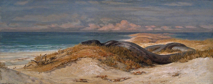 Lair of the sea serpent -Elihu Vedder (1899)